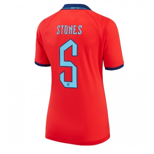 Engleska John Stones #5 Gostujuci Dres za Ženska SP 2022 Kratak Rukav
